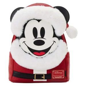 Exclusive - Glitter Mickey Mouse Santa Mini Backpack